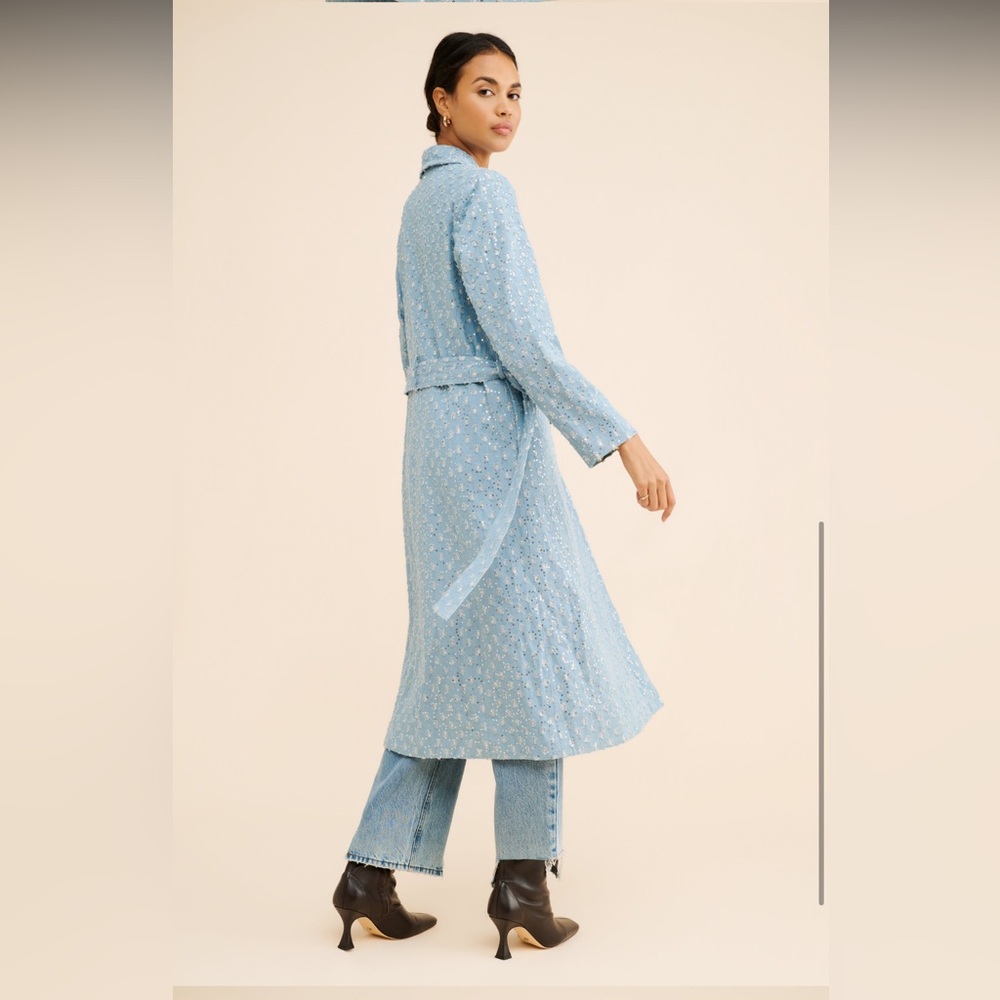 Never Fully Dressed Harper Denim Trench NWT - Picture 4 of 10